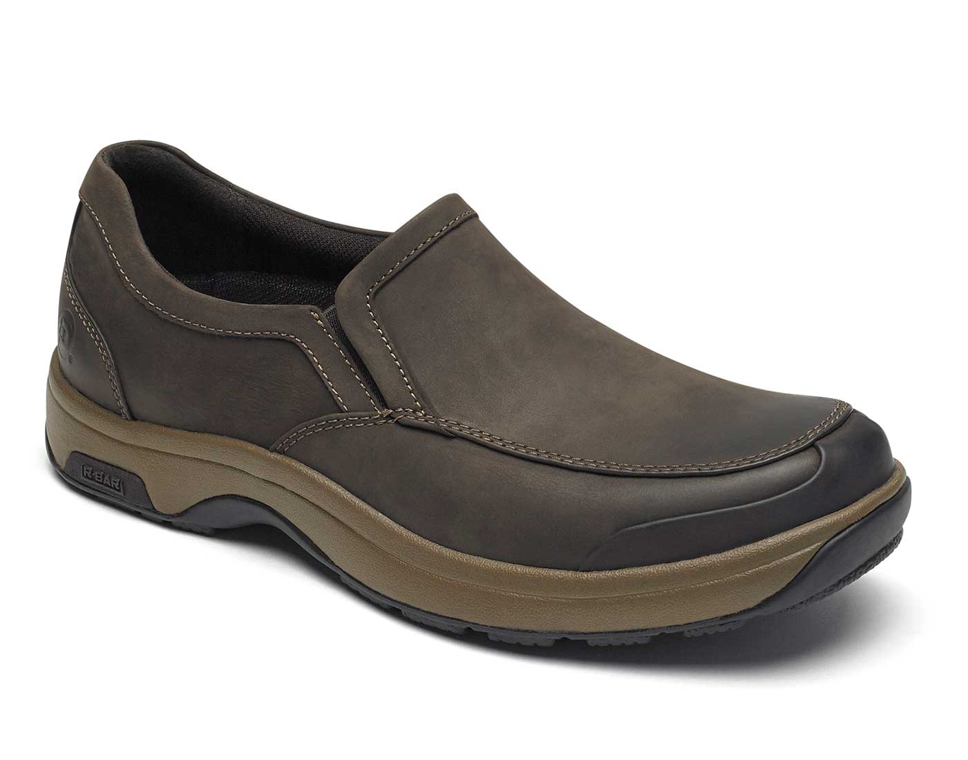 Dunham 8000 Battery Park CH3007 Men's Brown Nubuck - Casual Slip On Shoe -  Nylon Shank with Twin Gore Entry