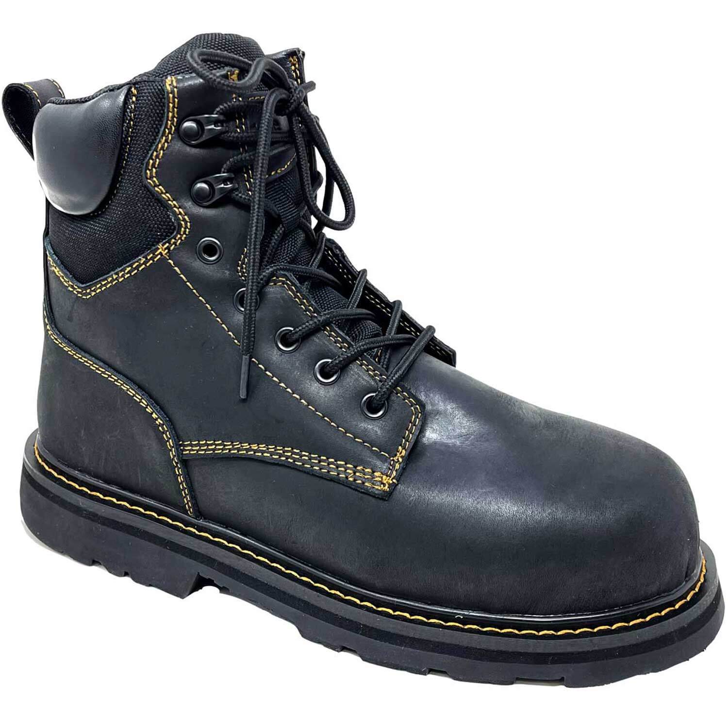 Apis FITec 6507 Men's Soft Toe 8 Work Boot - Comfort & Orthopedic Boot - Extra Depth For Orthotics - Extra Wide