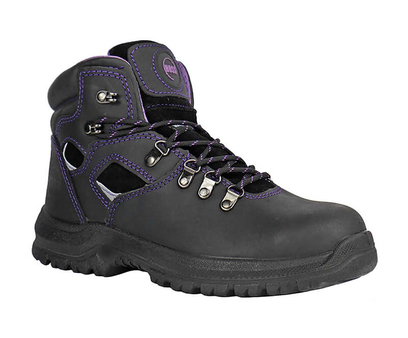 Hoss Boots Lily Black - 70165 - Women's 6 Steel Toe Work Boot