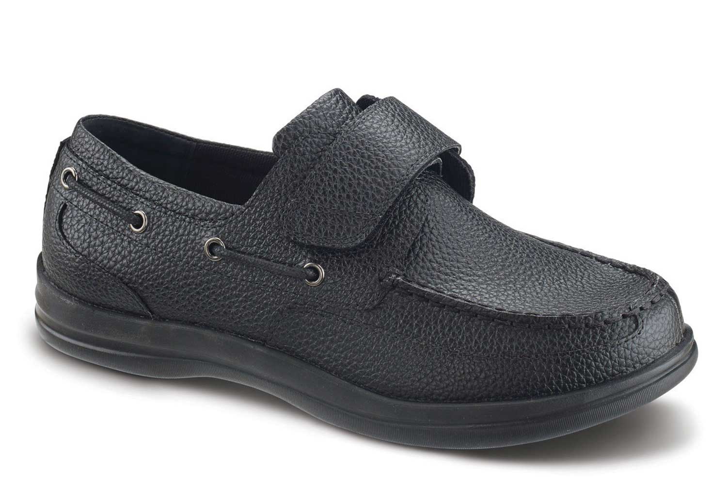 Apex Shoes A2000M Men's Boat Shoe - Comfort Orthopedic Diabetic Shoe - Extra Depth For Orthotics - Extra Wide