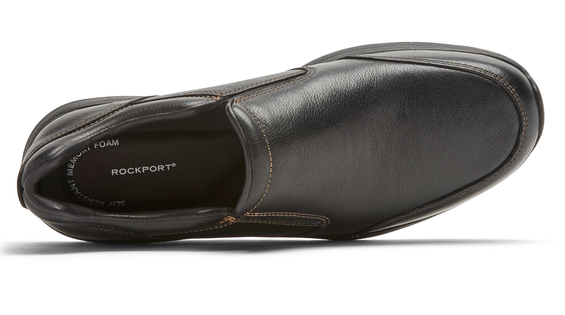 Rockport Edge Hill 2 CH5181 Men's Black - Double Gore Casual Slip-On Shoe -  Extra Wide Comfort Shoe