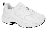 Footsaver Checkers - White Leather