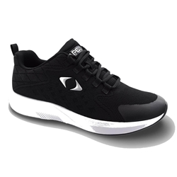 Apex Shoes P9000M Performance Men's Slip On Athletic Shoe: Black