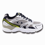 Apex Shoes X523M Boss Runner Men's Comfort Therapeutic Diabetic Athletic Shoe: Silver/Gray