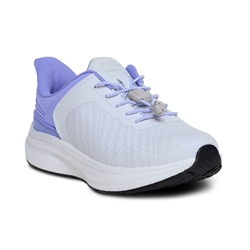 Dr. Comfort Shoes Joy Women's Hands Free Step In Athletic Shoe: White/Purple