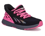 Drew Shoes Halo 13189 Women's Hand's Free Step In Athletic Shoe: Black/Pink