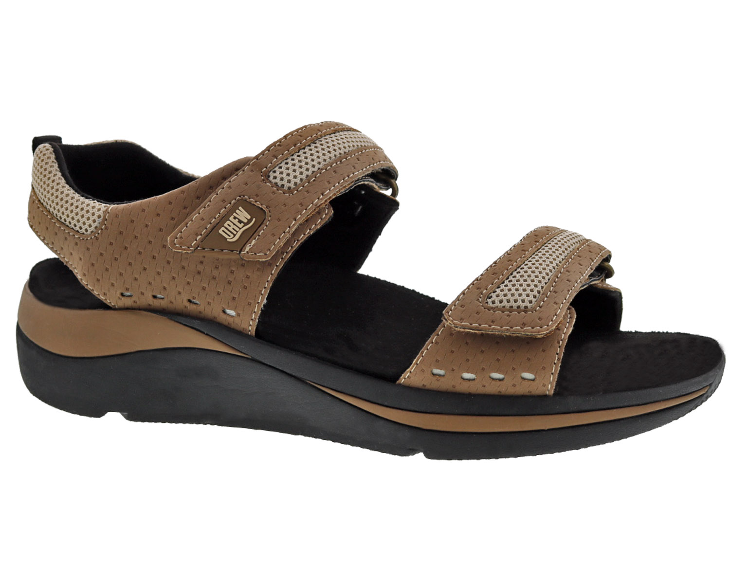 Drew Shoes Sophie 17207 Women s Sandal Casual Comfort Therapeutic Sandal Removable Footbeds Wide