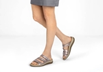 Orthofeet Shoes 66503 Sahara Comfort Sandal: Pewter