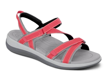 Orthofeet Shoes 901 Lake Womens Slip On Sandal: Red