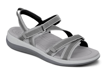 Orthofeet Shoes 904 Lake Womens Slip On Sandal: Gray