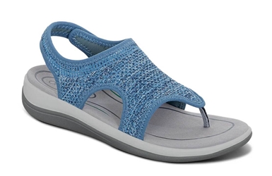 Orthofeet Shoes Lyra 931 Womens Sandal: Blue