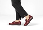 Orthofeet Shoes Chelsea 817 Women's Casual & Dress Shoe: Cherry