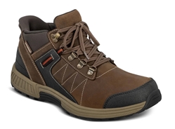 Orthofeet Shoes Dalton 40031 Men's Hand's Free Step In 4" Boot: Brown