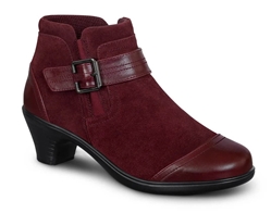 Orthofeet Shoes Emma 241 Women's Casual 4" Boot: Cherry