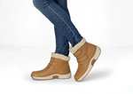 Orthofeet Shoes Florence 91011 Women's Casual 4" Boot Shoe: Camel