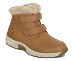 Orthofeet Shoes Florence 91011 Women's Casual 4" Boot Shoe: Camel