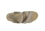 Orthofeet Shoes Holly 62031 Women's Wedge Comfort Sandal: Taupe