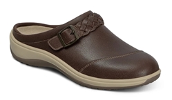 Orthofeet Shoes Irma 72011 Women's Casual Clog Shoe: Brown
