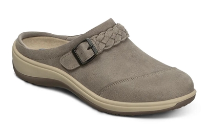 Orthofeet Shoes Irma 72011 Women's Casual Clog Shoe: Taupe