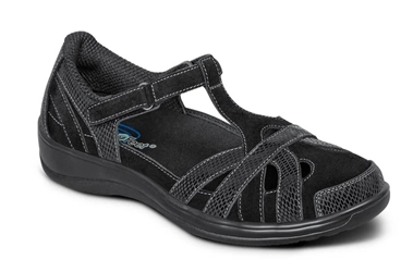 Orthofeet Shoes Juno 862 Womens Comfort Sandal: Black