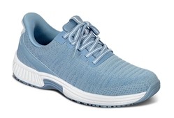 Orthofeet Shoes Kita 80011 Women's Hand's Free Step In Athletic Shoe: Light/Blue