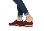 Orthofeet Shoes Lorin 80041 Women's Hand's Free Step In Slipper: Bordeaux