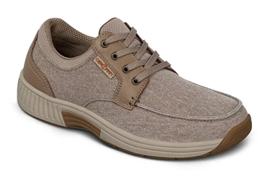 Orthofeet Shoes Porto 425 - Men's Comfort Orthopedic Casual Shoe: Beige