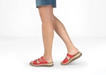 Orthofeet Shoes Sahara 923 Women's Comfort Sandal: Red