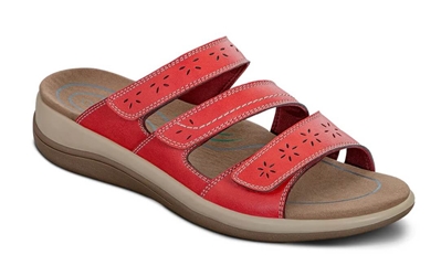 Orthofeet Shoes Sahara 923 Women's Comfort Sandal: Red