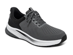 Orthofeet Shoes Tilos 20017 Men's Hand's Free Slip on Athletic Shoe: Gray