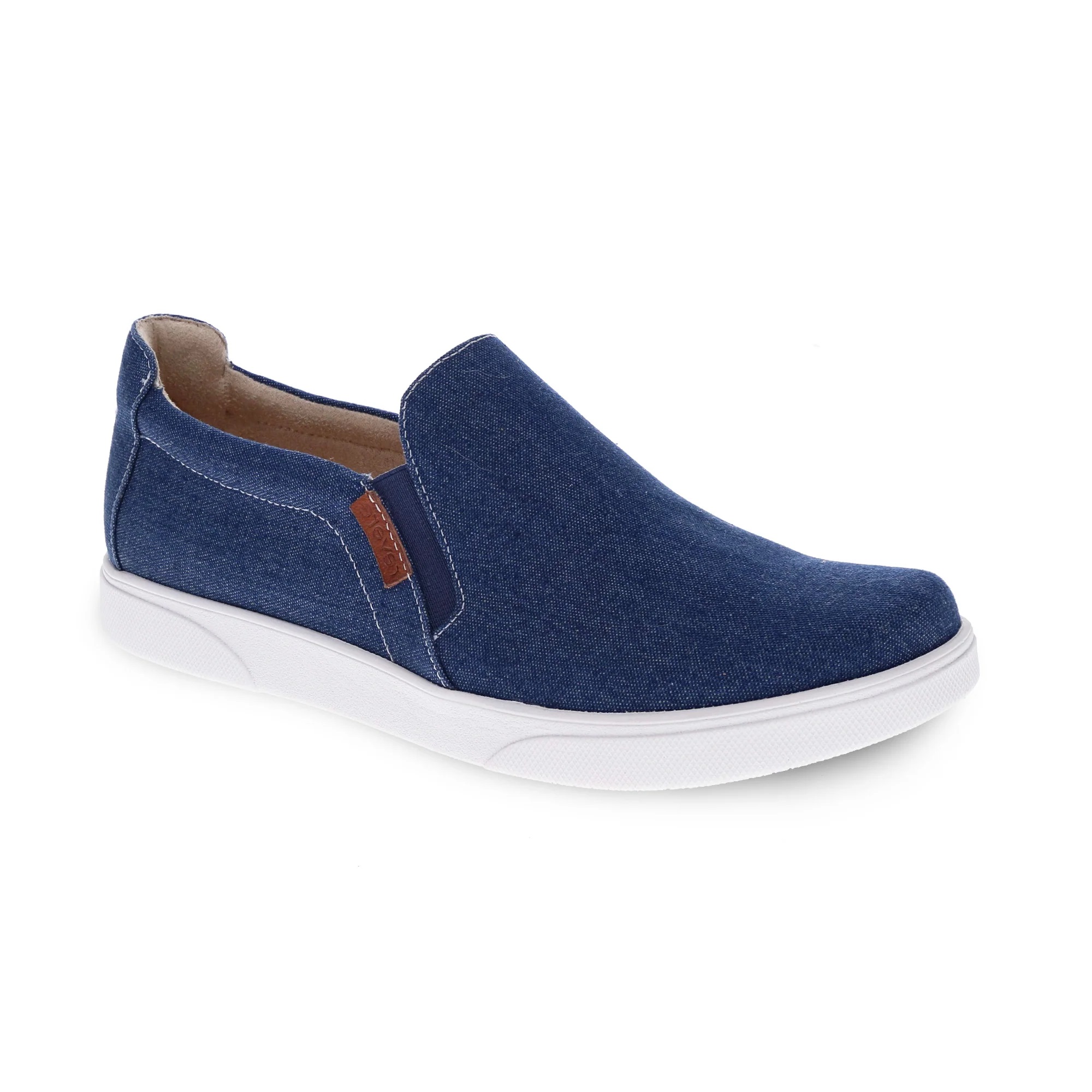 Mens extra wide sale canvas slip on shoes