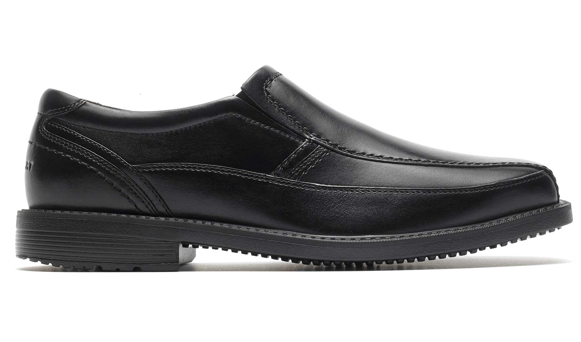 black slip on dress shoes