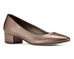 Ros Hommerson 75080 Heidi II - Womens Comfort Dress Pump Slip on Shoe: Bronze