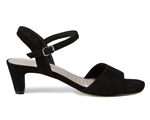 Ros Hommerson 75086 Lydia - Women's Comfort Slip-on Sandal: Black/Suede