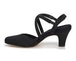 Ros Hommerson Caliente 75078 - Women's Comfort Slip-on Sandal - Heel: Black