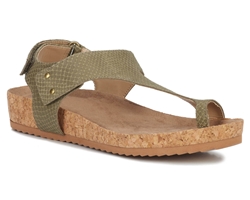 Ros Hommerson Preston 75091 - Women's Comfort Slip-on Sandal: Olive Leather