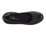 Ros Hommerson Tess 75125 - Women's Comfort Dress Slip on Flat Shoe: Black Leather