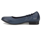 Ros Hommerson Tess 75125 - Women's Comfort Dress Slip on Flat Shoe: Navy Leather