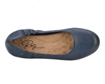 Ros Hommerson Tess 75125 - Women's Comfort Dress Slip on Flat Shoe: Navy Leather