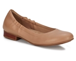 Ros Hommerson Tess 75125 - Women's Comfort Dress Slip on Flat Shoe: Nude Leather