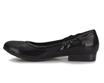 Ros Hommerson Tess 75125 - Women's Comfort Dress Slip on Flat Shoe: Black/Lizard