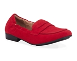 Ros Hommerson Trish 75126 - Women's Casual Comfort Slip on Shoe: Red/Suede