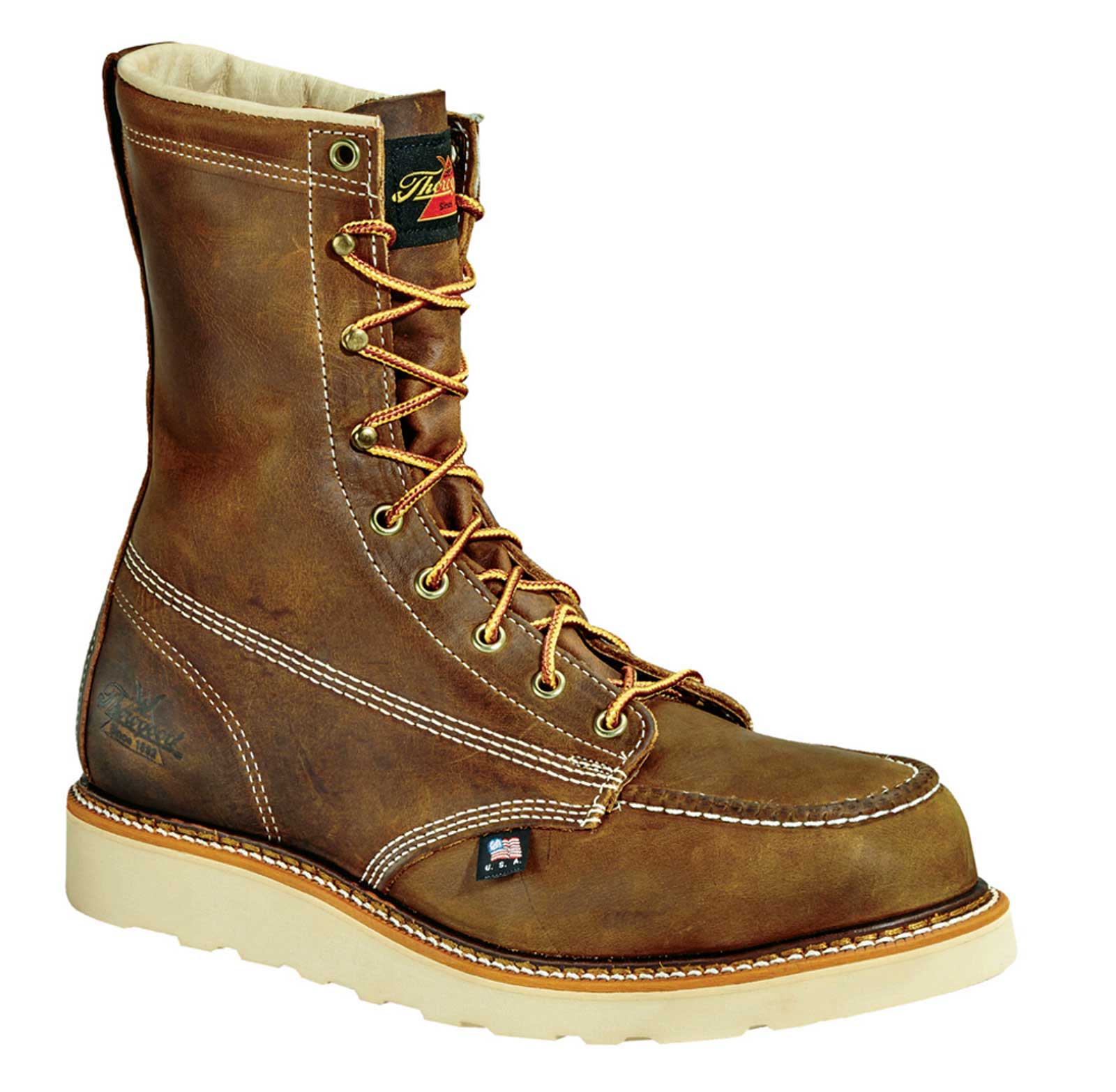 8 wedge sole work boots