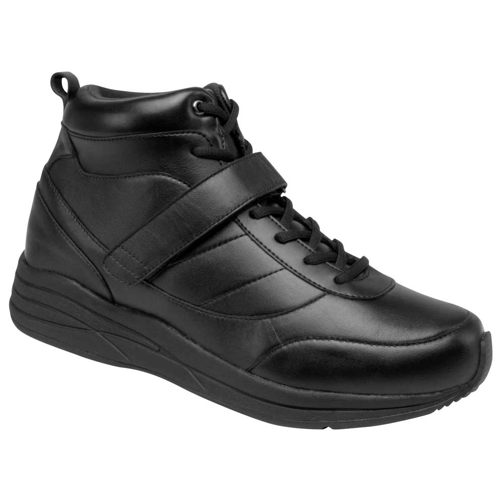 black athletic boots