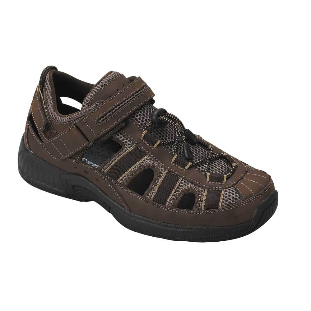 mens wide sandals with velcro