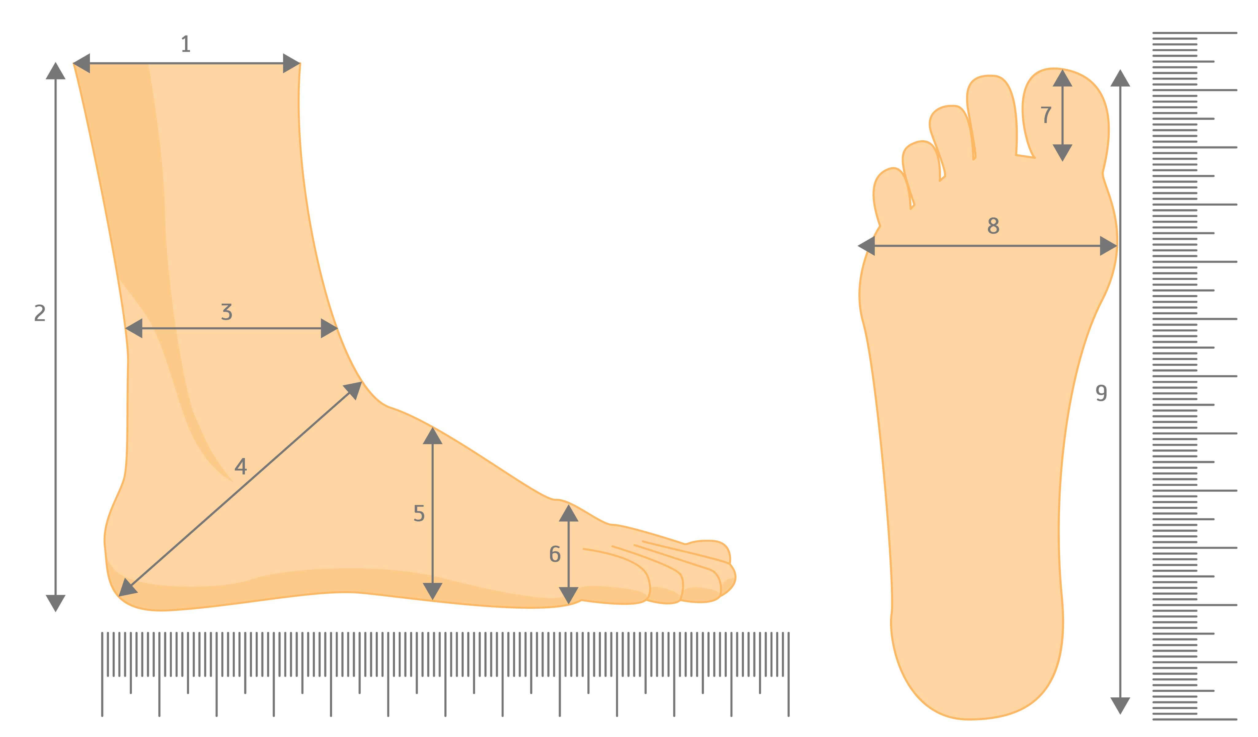 shoe size and width